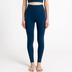 Lululemon Pull on Elastic Waist Tights Blue 0